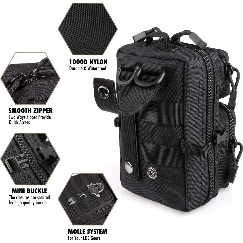 Outdoor Hunting Gear Storage - Мини-подсумок Molle, маленький EDC-подсумок для инструментов,