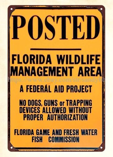Металлическая жестяная табличк – обзор и цена Florida Hunting Fishing & Outdoor Adventures