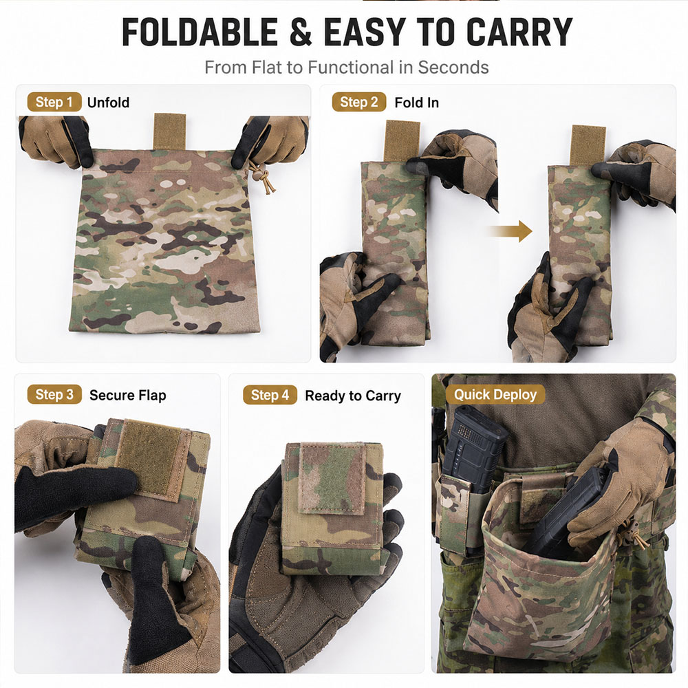 Тактический складной подсумок  – обзор и цена Outdoor Hunting Gear Storage